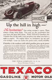 Vintage magazine ad TEXACO GASOLINE MOTOR OILS from 1923 Up ...