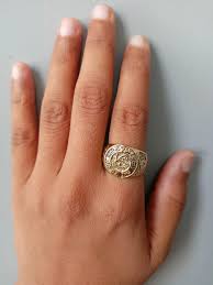 Gold Evil Eye Ring: Minimalist Religious Jewelry - Etsy