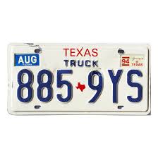 1994 Texas Truck License Plate #8859YS | Warehouse Of Plates