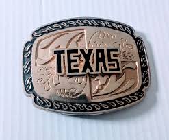 Vintage Texas Belt Buckle Large 4" | eBay