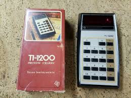 Vintage Texas Instruments Calculator TI-1200 Red Display ...