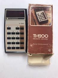 Vintage TEXAS INSTRUMENTS TI-1200 Electronic Calculator with ...