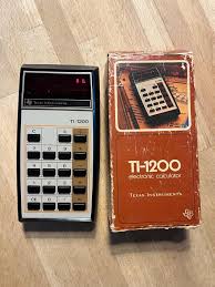 Vintage Texas Instruments TI-1200 Calculator in Original Box ...