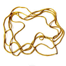 Vintage Braided Very Long Gold Chain (muff Chain) - Etsy