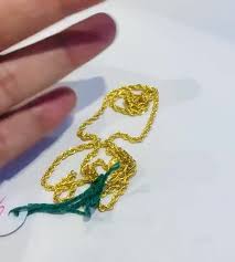 22k Solid Gold Rope Chain-rope Design Gold Chain- Indian ...