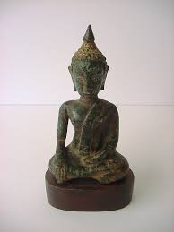 Antique Thai Bronze Gilt Buddha Statue Figure | eBay