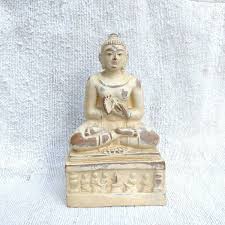 18c Vintage Handmade Terracota Lord Buddha Statue Figure ...