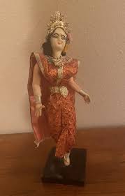 Vintage Thai Dancer Doll -7” Traditional Costume Dancer ...