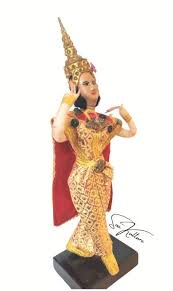 SIDA RAMAYANA EPIC Figurine of a Thai/siamese Dancer With ...
