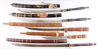 Sold at Auction: 5 VIETNAM VETERAN BRINGBACK THAI DHA SWORD LOT