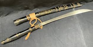 Carved Thai Dha Sword