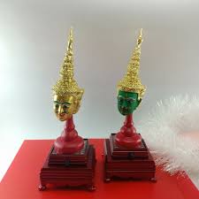 Thai Ramayana Mask Head Rama Phra Lak Art Handcraft Figure ...