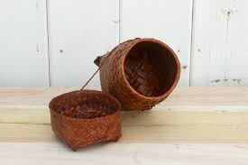 Vintage Double Weave Thai Rice Basket– DE-COR | Globally Inspired