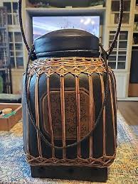 Mid-Century Burmese / Northern Thai Lacquered Wooven ...