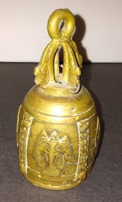 Brass Engraved Budduhist Thai Vintage collectible bell | eBay