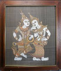 Lot - Thai Musicians and Mythological Warriors, Three Batiks ...