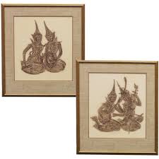 Sold at Auction: Pr Prints of Thai Temple Rubbings, 24.25"x 26.5"