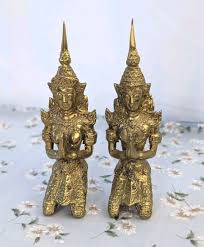 Antique Thai Thepphanom Angels Solid Brass Figurines | eBay