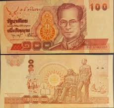 100 Baht - Rama IX (Series 14) - Thailand – Numista