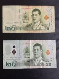 Thai Baht 20 Polymer vs Paper : r/Banknotes