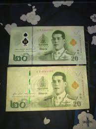 20 baht polymer and paper versions : r/Banknotes