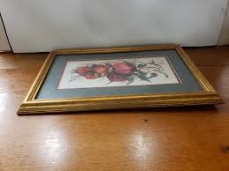 Frankie Buckley Framed Matted Print Peaches Fruit on Vine Signed # 589/1000 | eBay