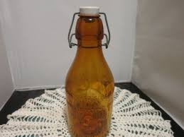 Vintage Amber Thatcher's Dairy One Quart Milk Bottle With ...