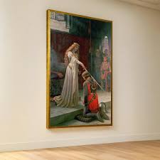 Medieval Knight Canvas Art: Knighthood Ceremony, Royal Court ...