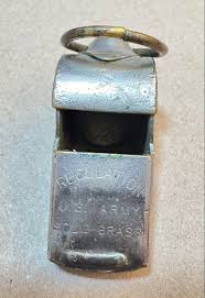 US Military Brass Whistle