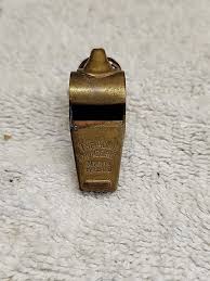 Vintage The Acme Thunderer Brass Cork Ball Whistle Made In ...