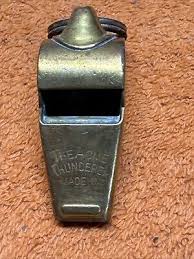 X•Vintage Brass Policemans Whistle The Acme Thunderer ...