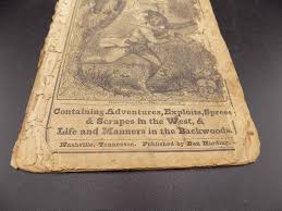 Sold at Auction: Rare 1840 - The Crockett Almanac