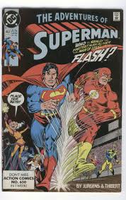 Adventures of Superman #463 Who Really Is The Fastest? FN ...