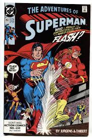 Adventures of Superman #463 comic book 1990- Flash Superman ...