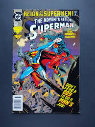 Adventures Of Superman #503 Newsstand Edition | Mercari