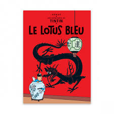 Postcard-The Blue Lotus - Accueil | BOUTIQUE.TINTIN.COM Tintin Bout...