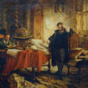 Copernicus, recording the orbits of the stars Painting by Eduard Ender - Fine Art America