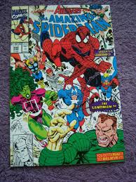 AMAZING SPIDER-MAN 348 June 1991 Avengers Erik Larsen | eBay