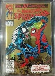 Vintage Amazing Spider-man #375 Giant Sized 30th Anniversary: Gold Foil Marvel Comic From 1993 in Near Mint Condition - Etsy