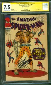 Amazing SPIDER MAN 47 CGC SS 7.5 Stan Lee Auto Kraven Hunt ...