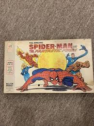 Vintage MB Amazing Spiderman with The Fantastic Four Board Game 1977 rare ! | eBay