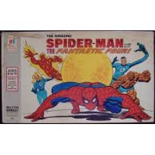 Spider-Man and The Fantastic Four 1977 Marvel comics Milton Bradley board game