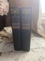 1956 the American Language Volume 1 and 2 Books Mencken ...