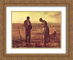 Amazon.com: The Angelus, c.1859 2x Matted 15x13 Gold Ornate ...