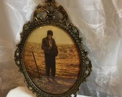 Victorian the Angelus Prints in Fancy Gold Metal Frames With Convex Glass. by Jean-francois Millet 1957-59. Repurpose Frames or Use as Is. - Etsy