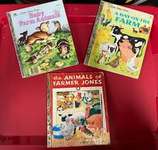 Little Golden Books Farm Animals Lot | eBay