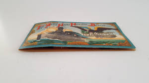 Vintage 1950s Army Navy Needle Book: WWI Battleship Airplane ...