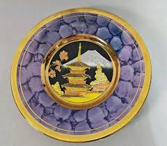Rare The Art of Chokin Porcelain Collector's Plate 6" 24kt ...
