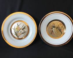Lot of 2 Vintage Japanese the Art of Chokin Plates - Etsy