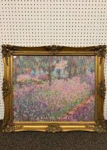 Sold at Auction: Claude Montet Jardin A Giverny Framed Print